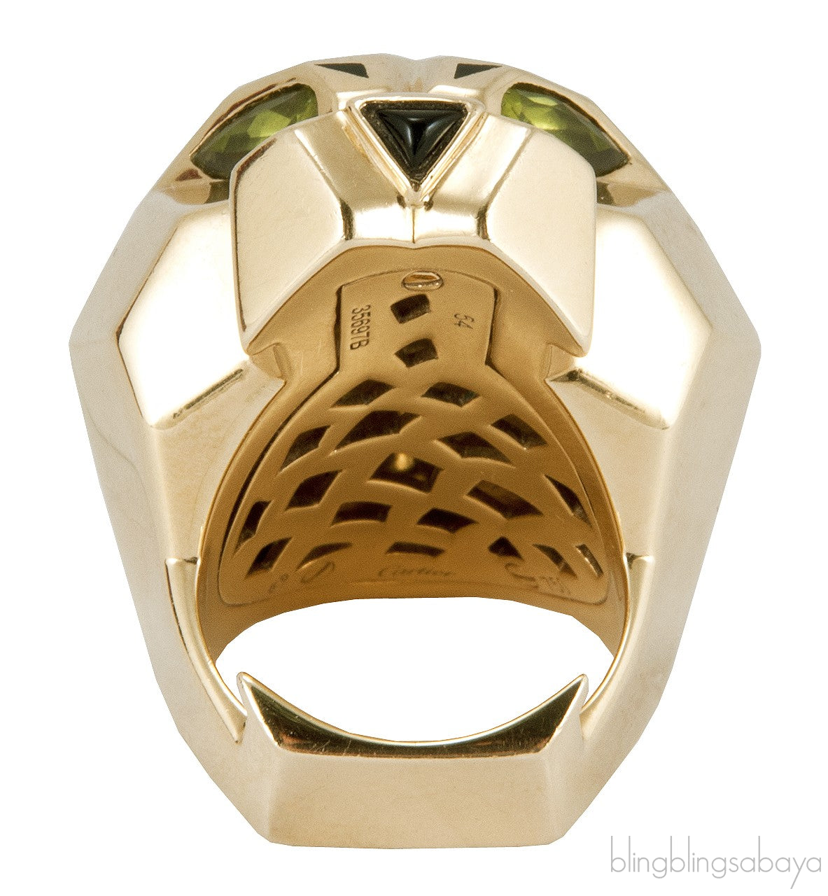 Yellow Gold Panthere Head Ring