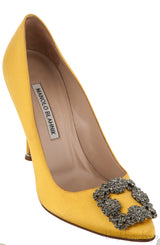Yellow Satin Hangisi Pump