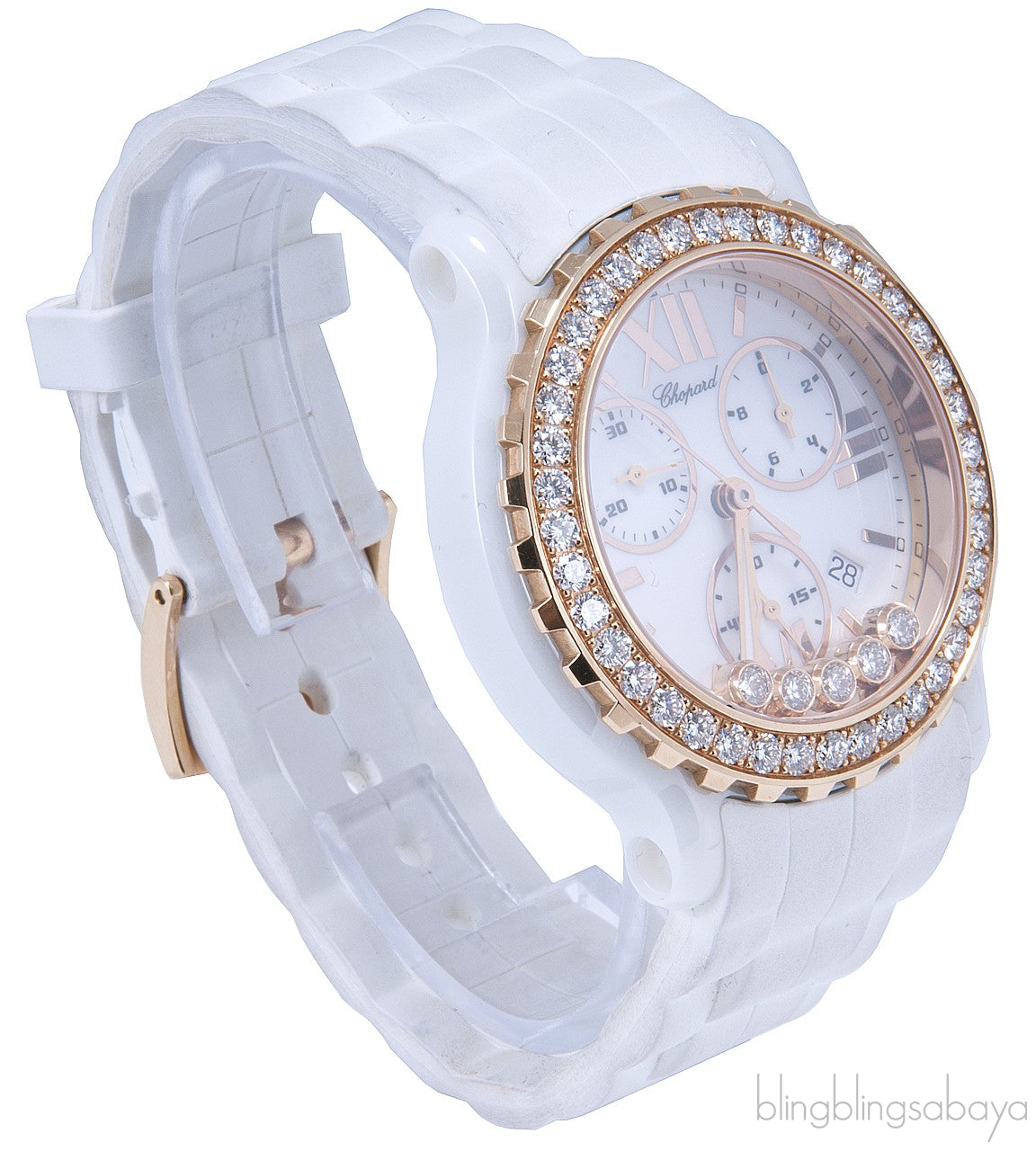 Happy Sport Pink Gold White Diamond