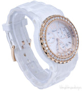 Happy Sport Pink Gold White Diamond