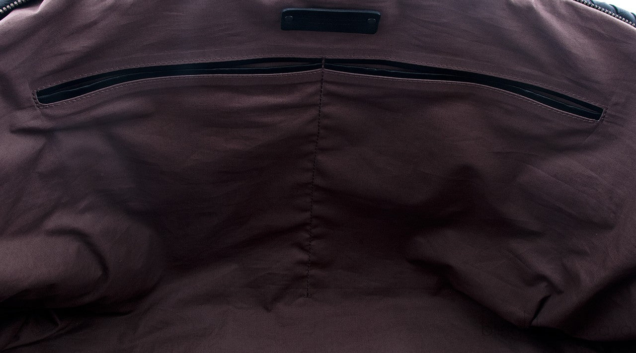 Nero Intrecciato Nappa Croco Duffle