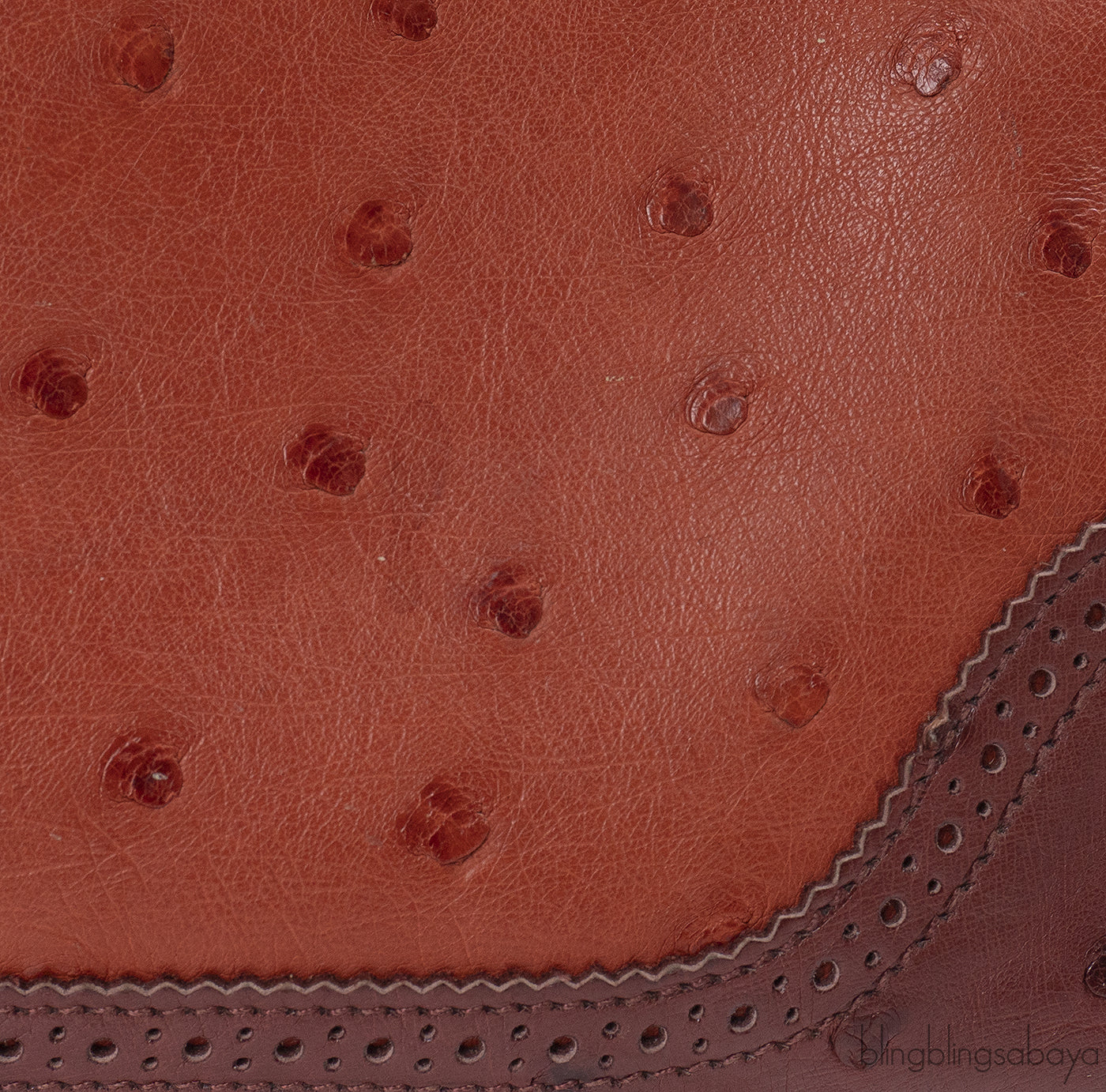 Hermes Kelly 32 Ghillies Rouge H Sunset and Brique Ostrich Bag