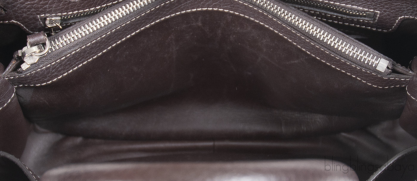 Loro Piana Charcoal Grey Top Handle Bag