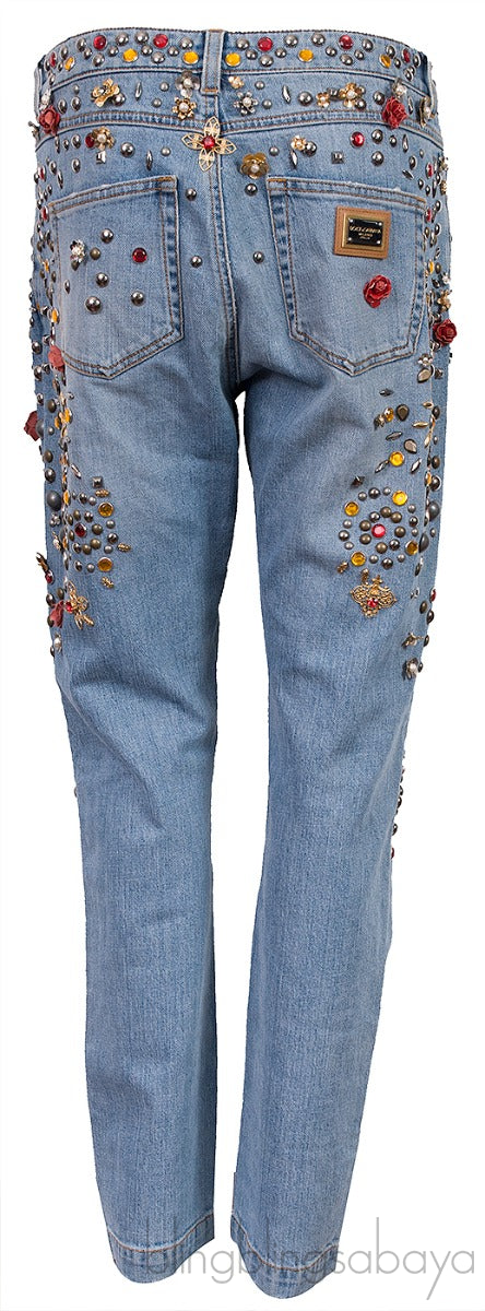 Studded Blue Jeans