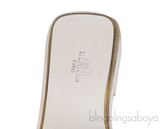 Hermes Oran Yellow Fabric Sandals