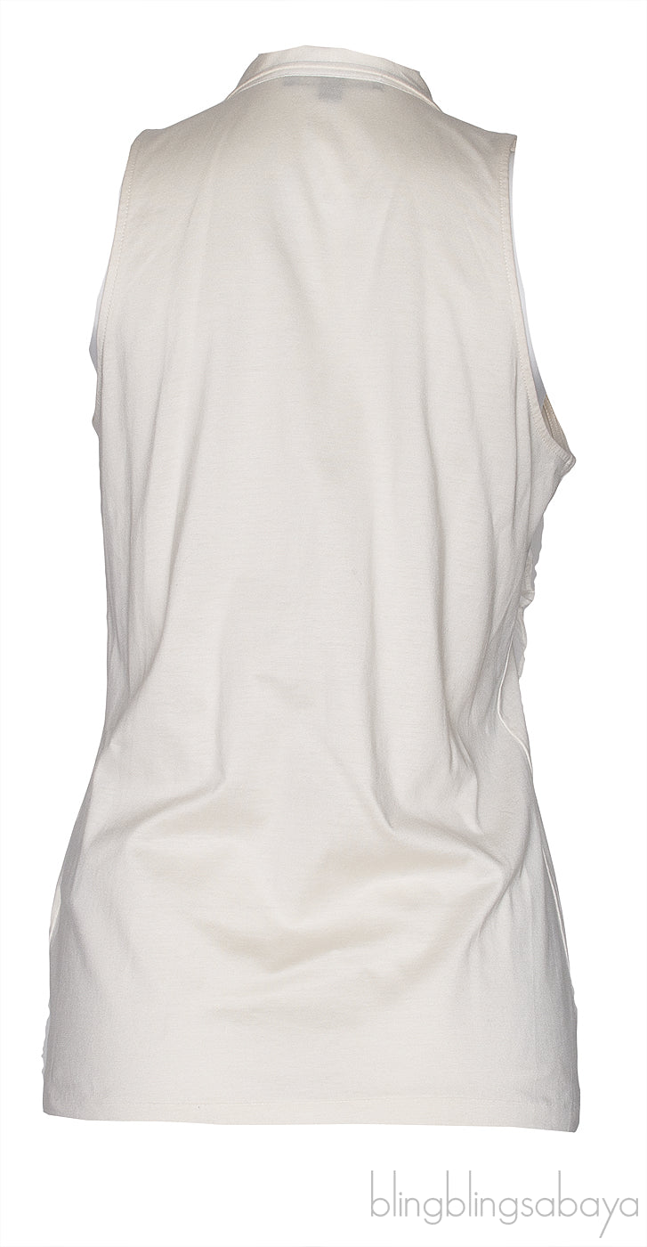 Sleeveless Ruffled Blouse