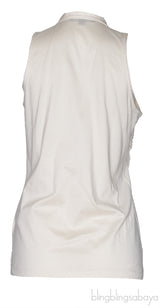 Sleeveless Ruffled Blouse