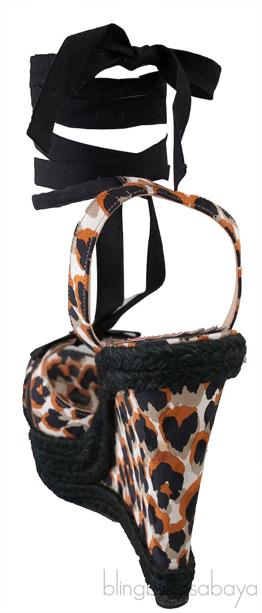 Isabelle Leopard Print Wedge