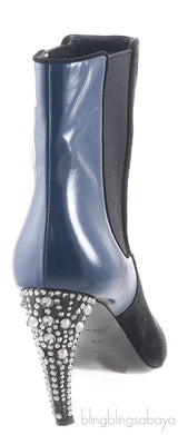 Pointed-toe Boots Crystal Heels