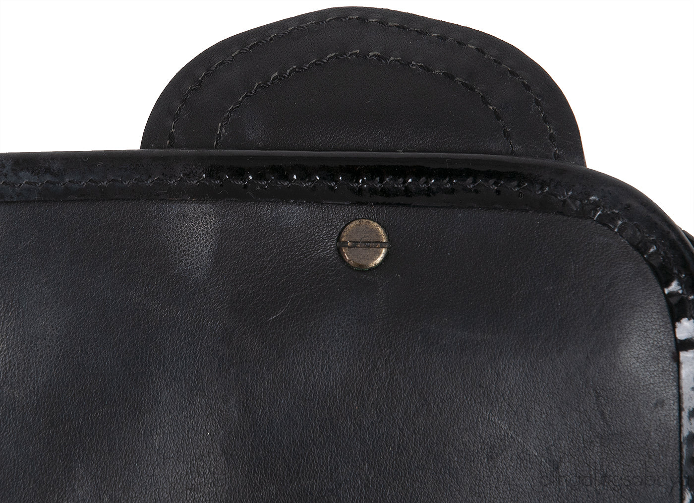 Fendi Brown Natural Python Flap Bag