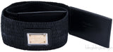 Dolce & Gabbana Black Elastic Waist Belt