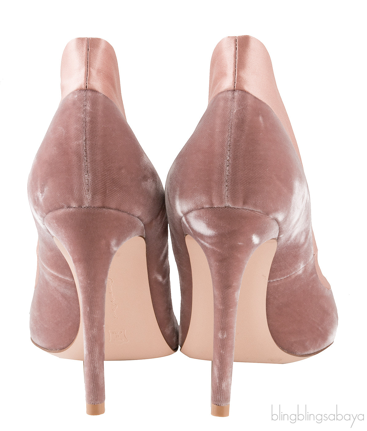 Velvet & Satin Pointed Toe Heels