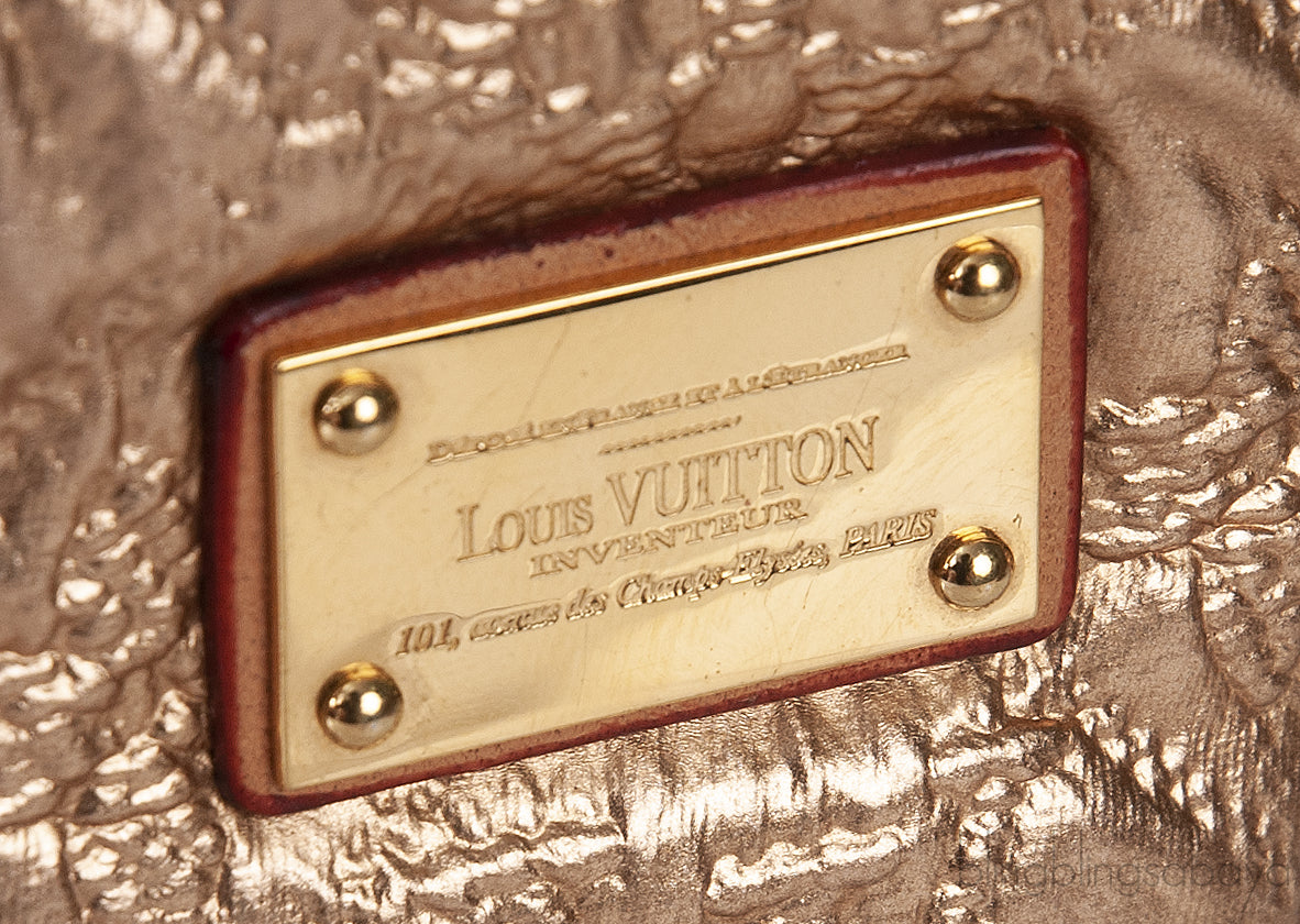 Monogram Lame Limelight Clutch