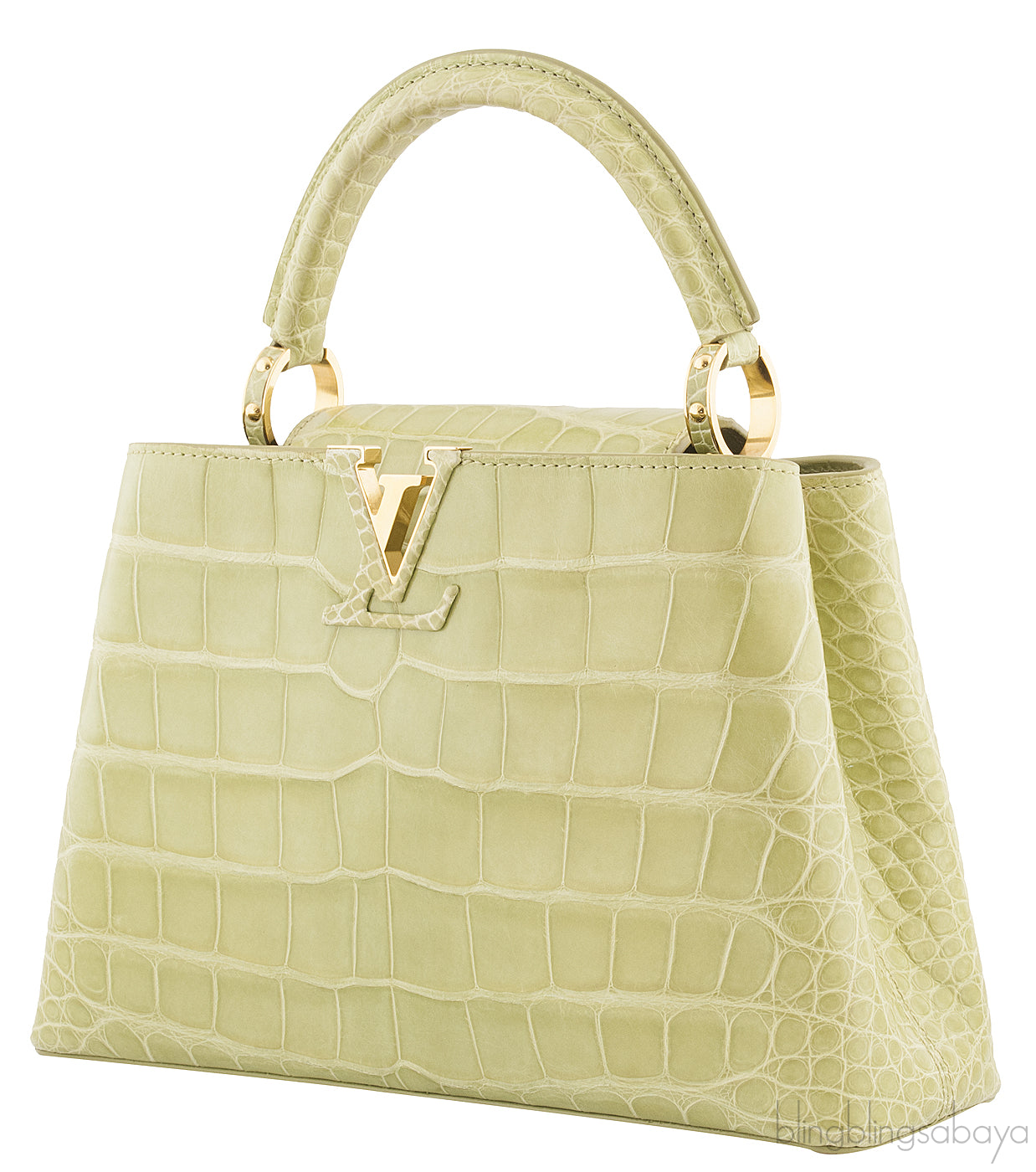 Capucine Crocodile Vert  d\'eau BB