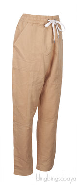 Linen and Cotton Brown Trouser