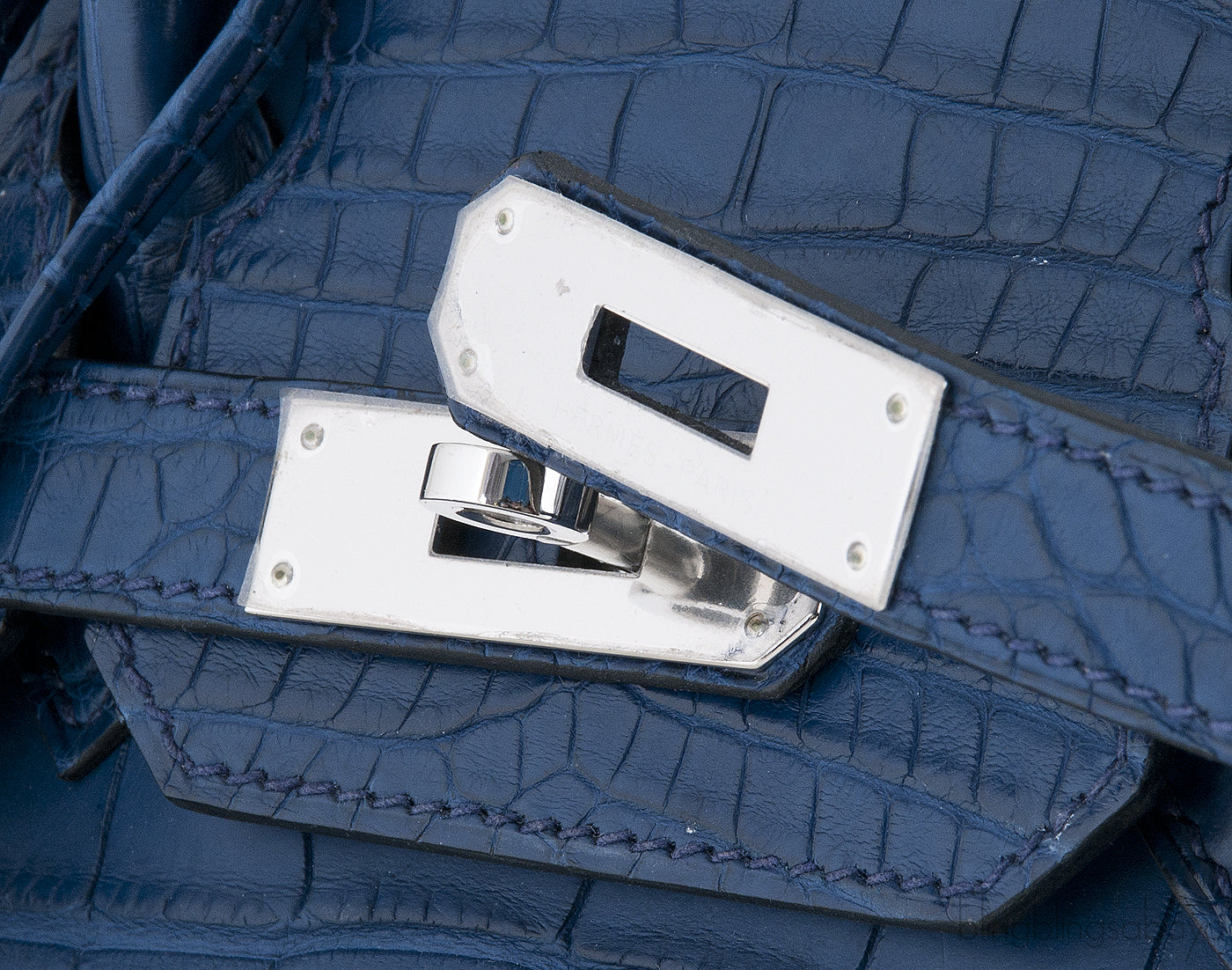 Birkin 30 Blue Sapphire Matte Crocodile