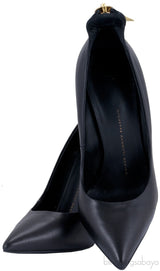 Black Ester Zipper Pumps