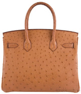 Birkin 30 Ostrich Cognac GHW
