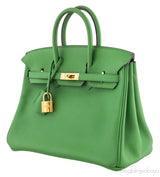 Birkin 25 Bambou Swift GHW