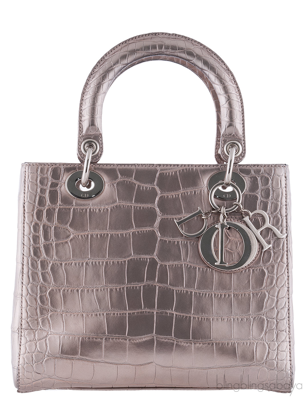 Lady Dior Crocodile Bronze Medium