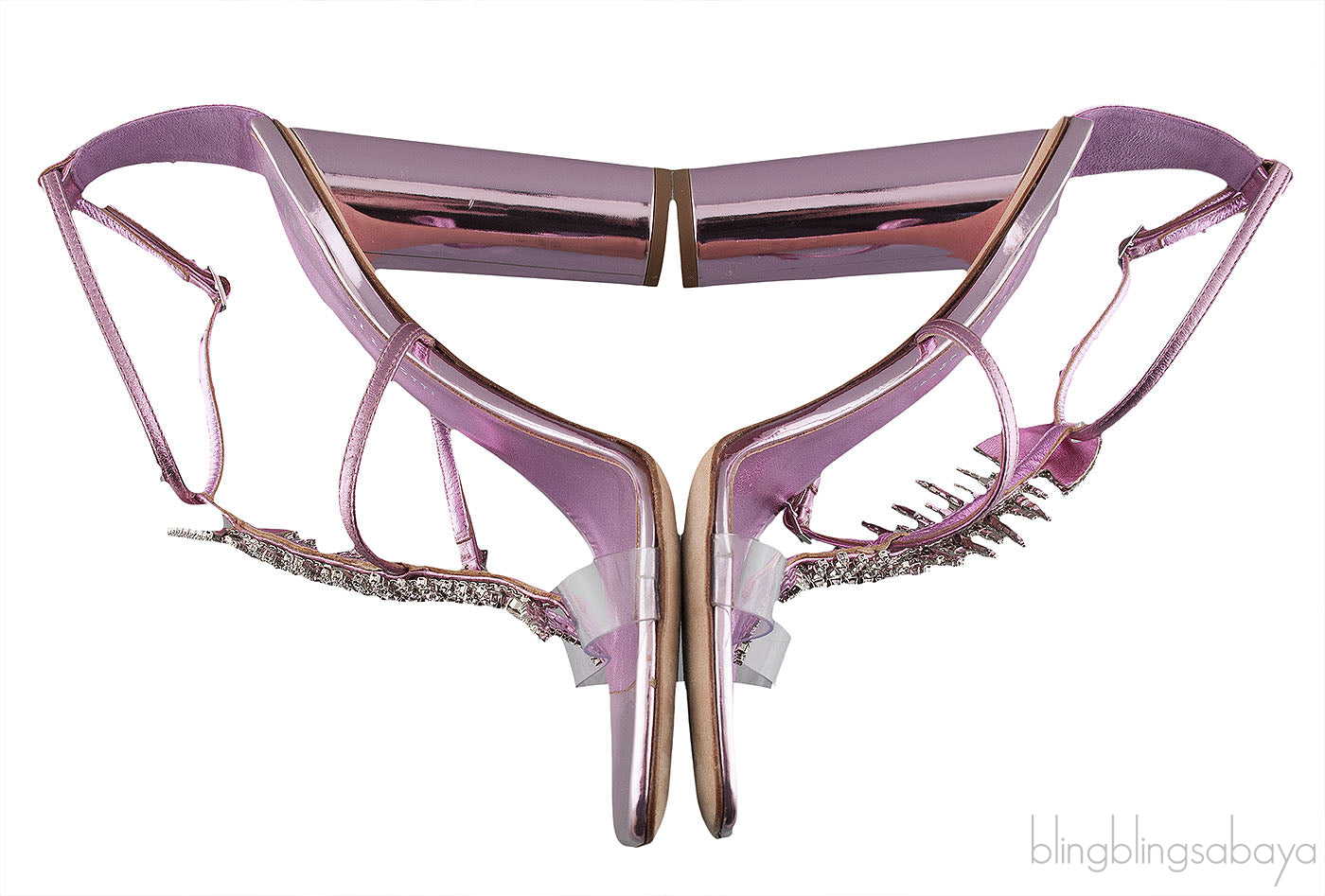 Pink Fishbone Sandals