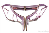 Pink Fishbone Sandals