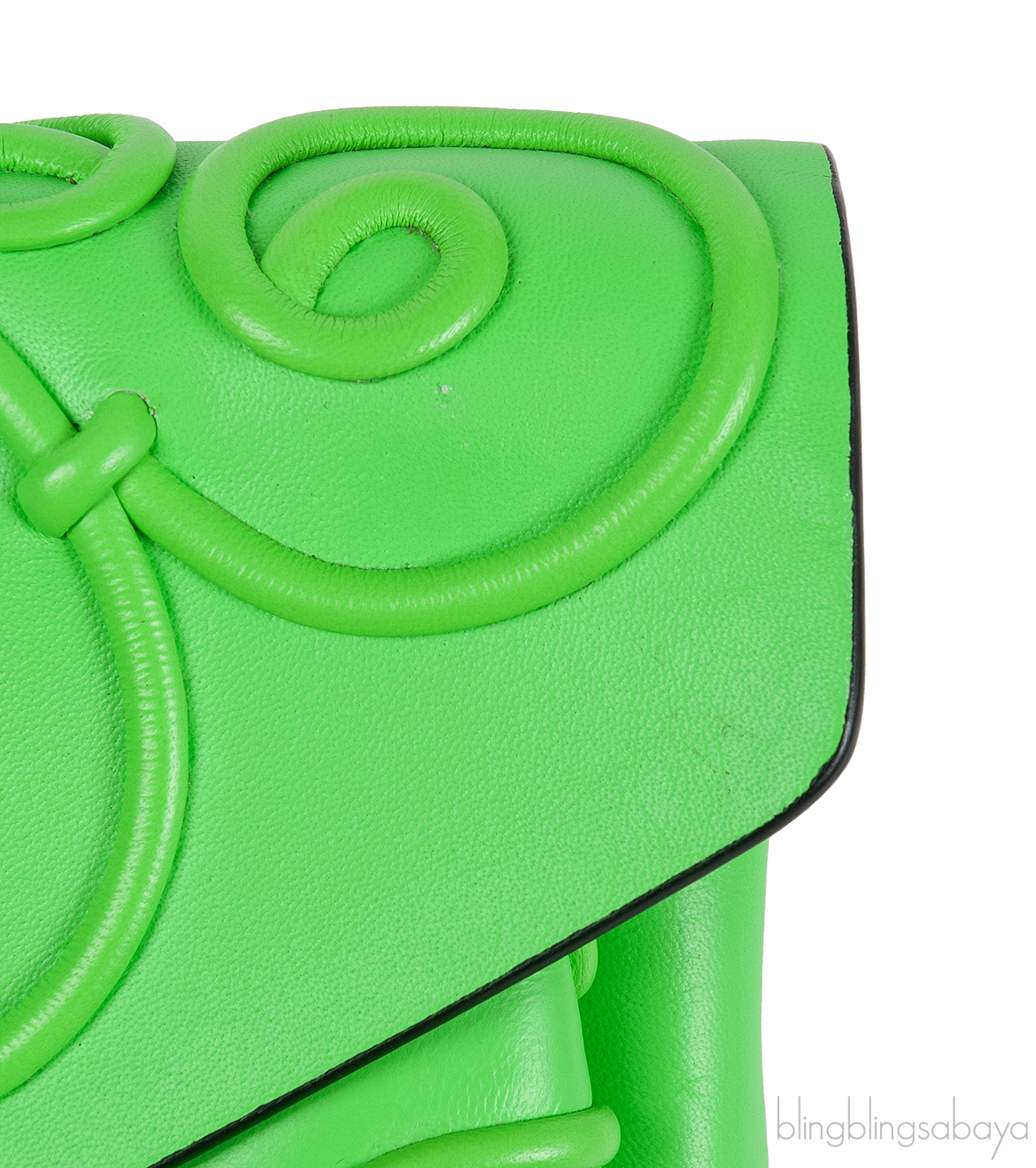 Intrigate Envelope Clutch Neon Green