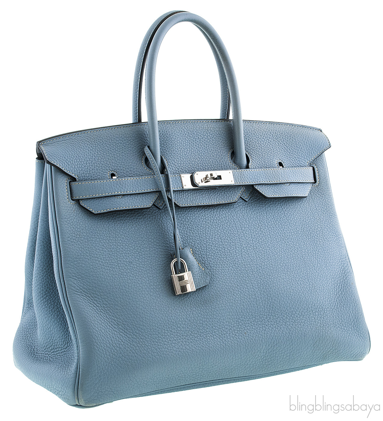 Birkin 35 Blue Lin Togo PHW