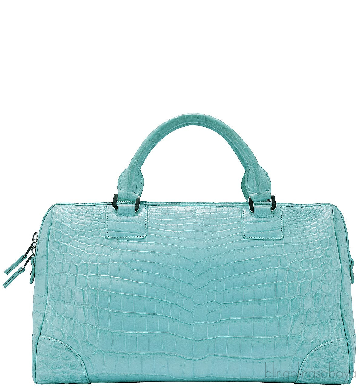Tiffany Blue Crocodile Handbag