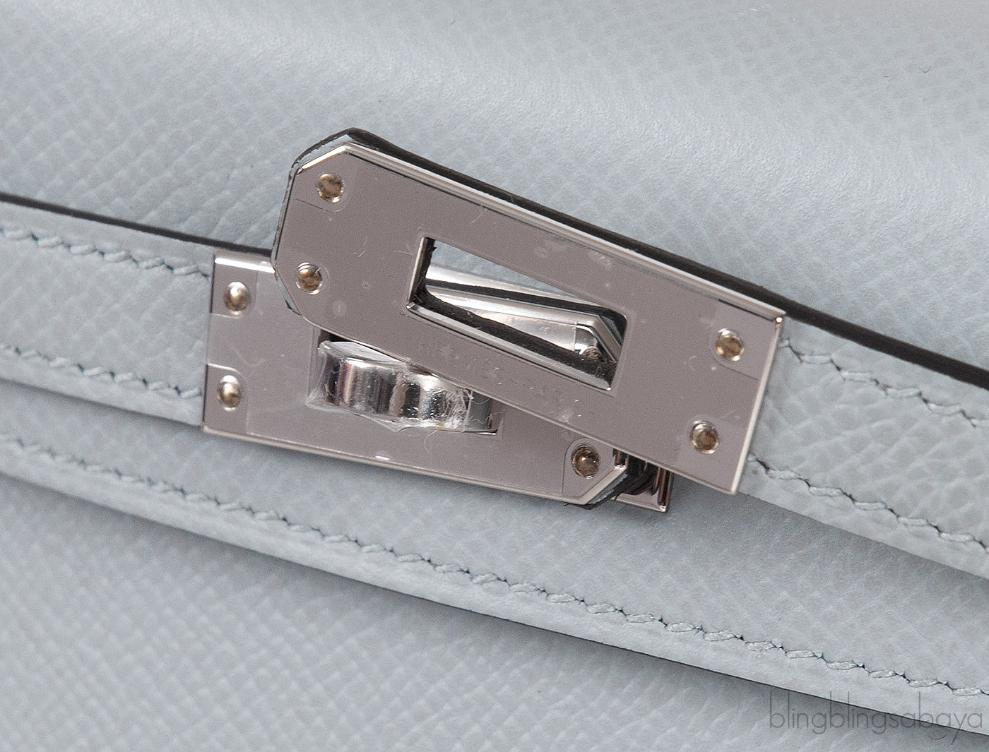 Kelly 20 Mini Sellier Blue Glacier Epsom PHW