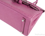 Birkin 25 Fuchsia Ostrich PHW