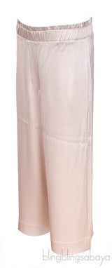 Pearl Satin Wide Leg Trouser