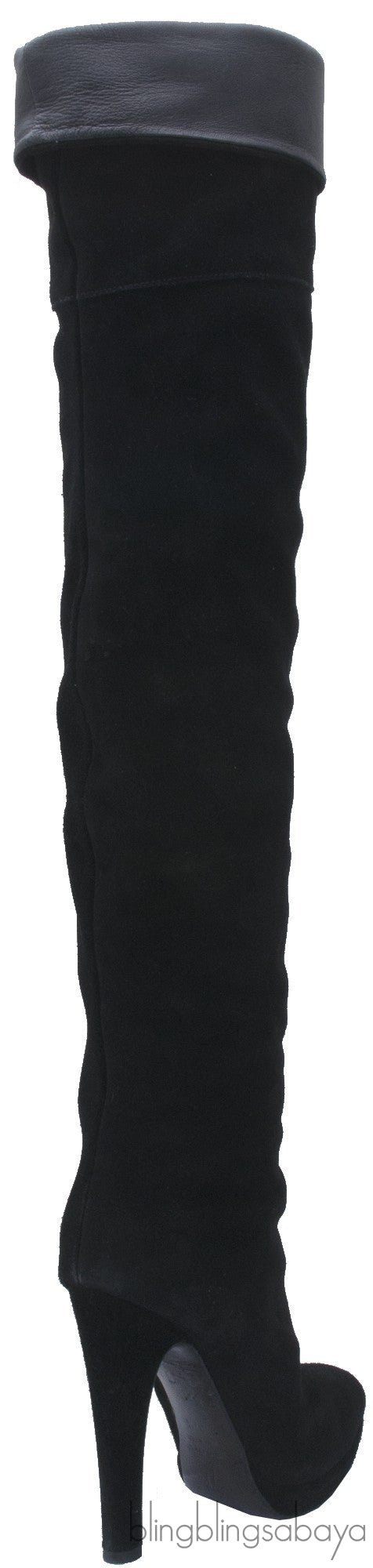 Black Over-the-knee High Boots
