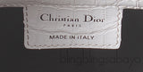 Christian Dior Lady Dior White Printed Crocodile Medium Bag