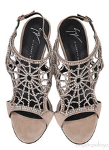 Spider Web Crystal Sandals