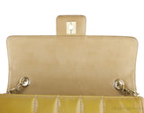 Square Quilt Patent Shoulder Bag