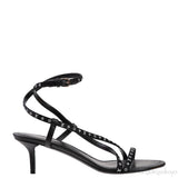 Black Monogram Citizen Strappy Sandals