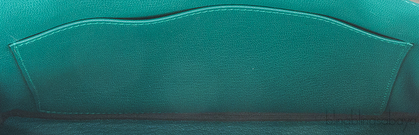 Birkin 25 Malachite Togo GHW