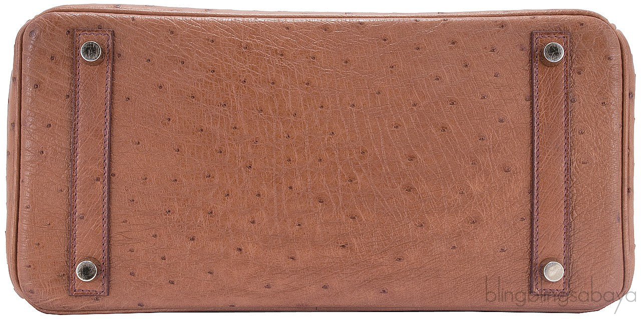 Birkin 30 Cognac Ostrich GHW
