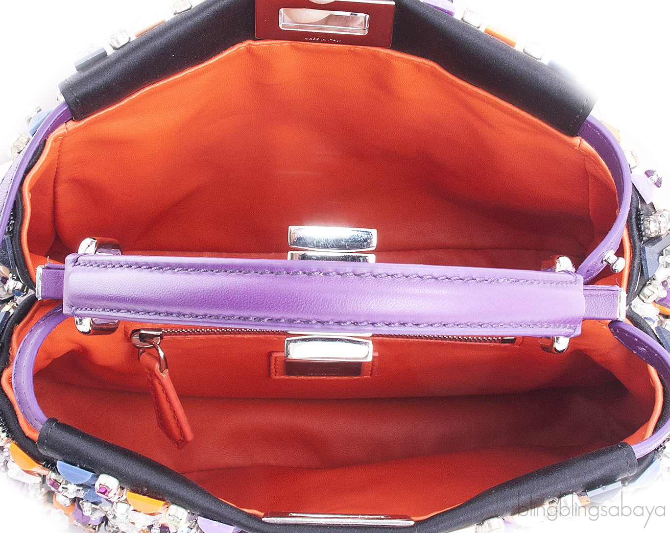 Peekaboo Mini Jeweled Satchel Bag