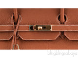 Birkin 40 Gold Taurillon Clem
