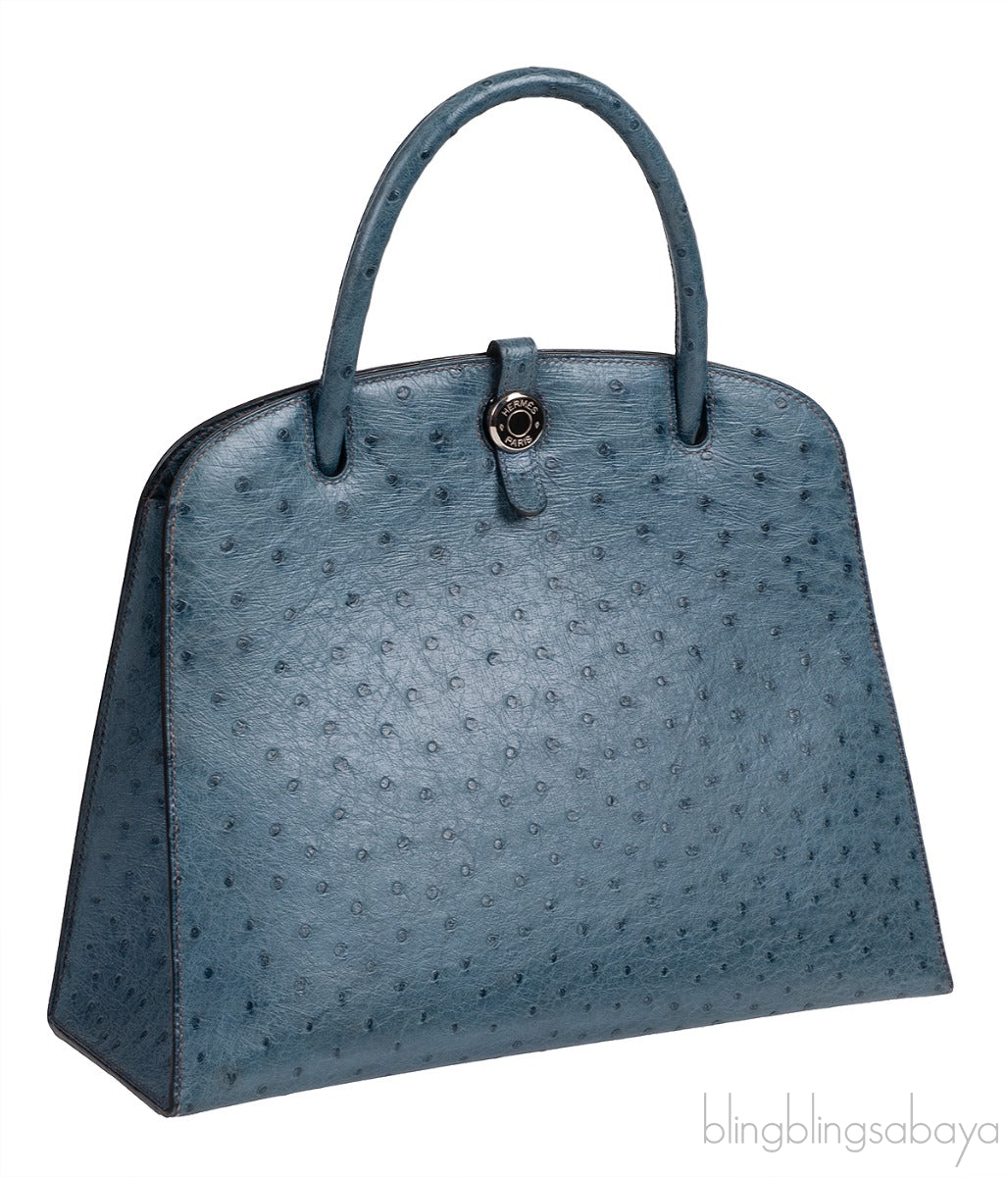 Blue Roy Ostrich Dalvy 30 Bag PHW