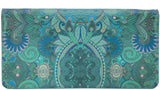 Girls Print Green Clutch Shoulder Bag