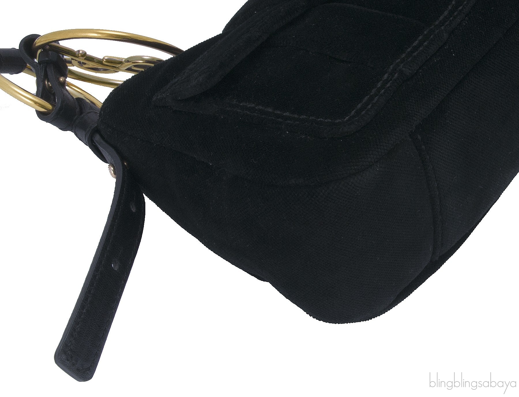 Black Suede Shoulder Bag