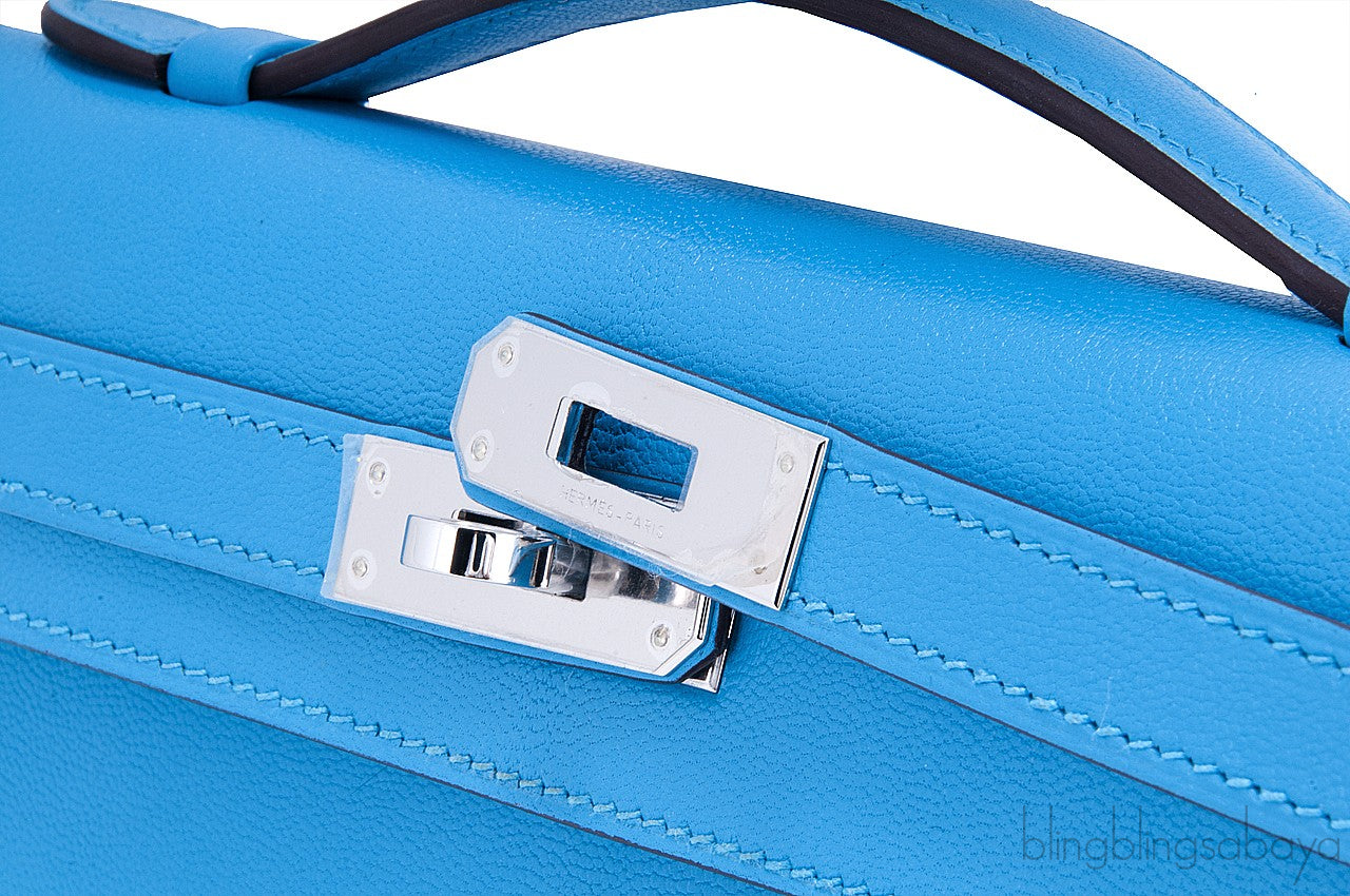 Kelly Cut Blue Azteque Clutch