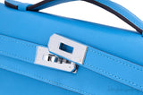Kelly Cut Blue Azteque Clutch