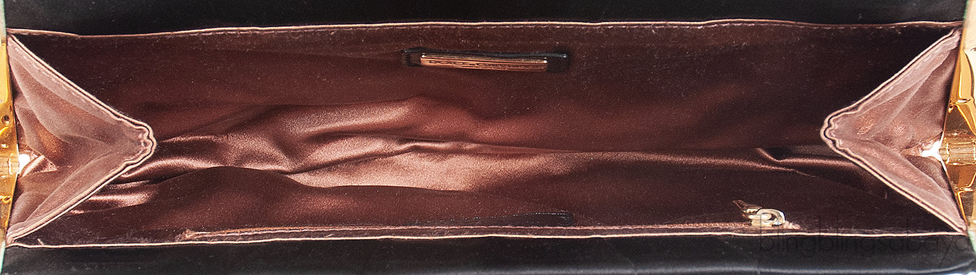 Dolce & Gabbana Miss Lady Black Satin Clutch