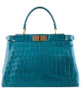 Aqua Blue Crocodile Peek-a-boo