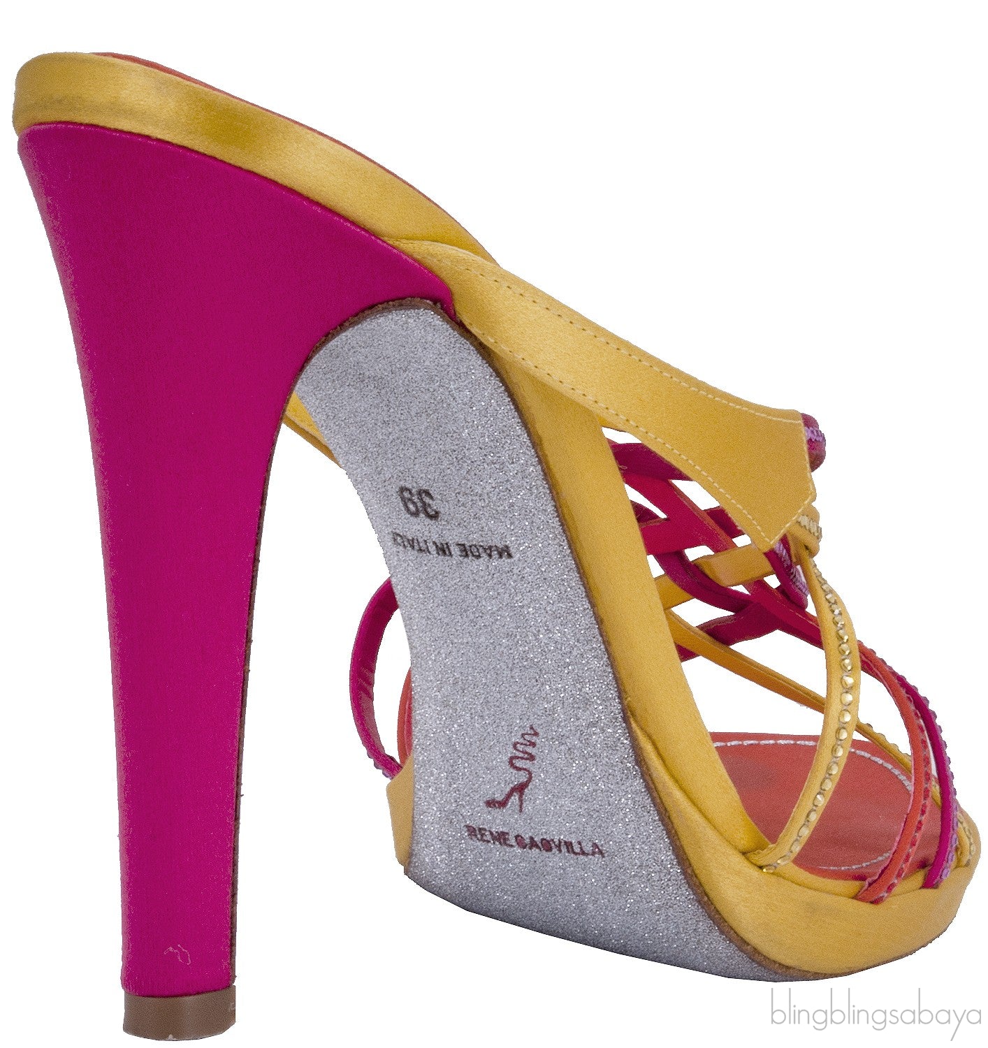 Multicolor Strappy Heels