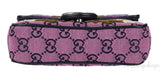 Pink GG Marmont Embroidery Super Mini Bag